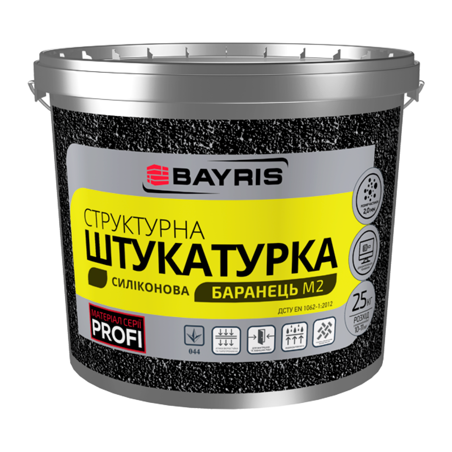 Структурна штукатурка "Баранець" М2 (Силіконова) Bayris