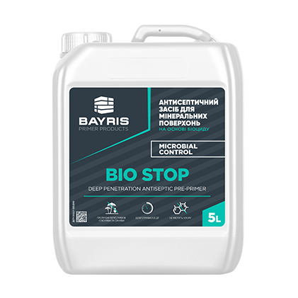 “Bio Stop” - Антисептичний засіб для мінеральних поверхонь Bayris