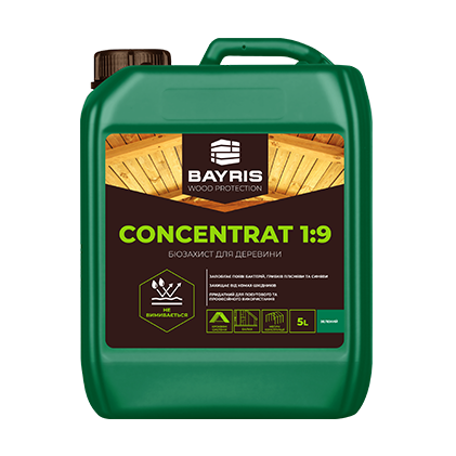 Біозахист для деревини "Концентрат 1:9" (Зелений) Bayris