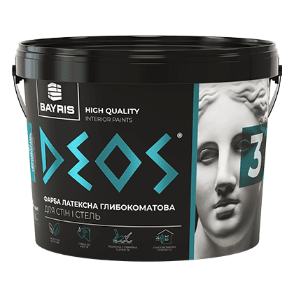 Латексна фарба "ДЕОС 3" Байріс (глибокоматова) Bayris