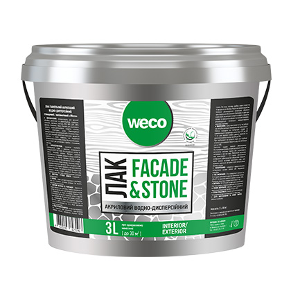 Фасадний лак "FACADE & STONE" Weco