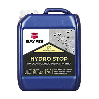 Гідрофобна пропитка (силоксанова) "Hydro Stop" Bayris