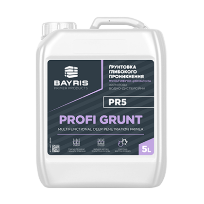 “Profi Grunt PR5”- Мультифункциональная грунтовка глубокого проникновения