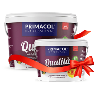 Qualita Max - Комплект  9л+2,7л. Фарба латексна, матова Primacol Professional