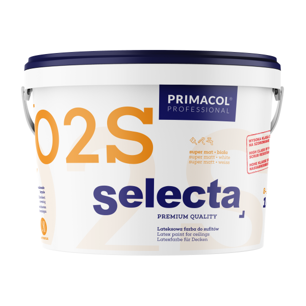 Selecta 02 S Premium. Латексна фарба (Глибоко-матова, База А) Primacol Professional