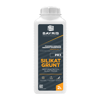 “Silikat Grunt PR3” Concentrat 1:4 - Ґрунтовка силікатна глибокого проникнення