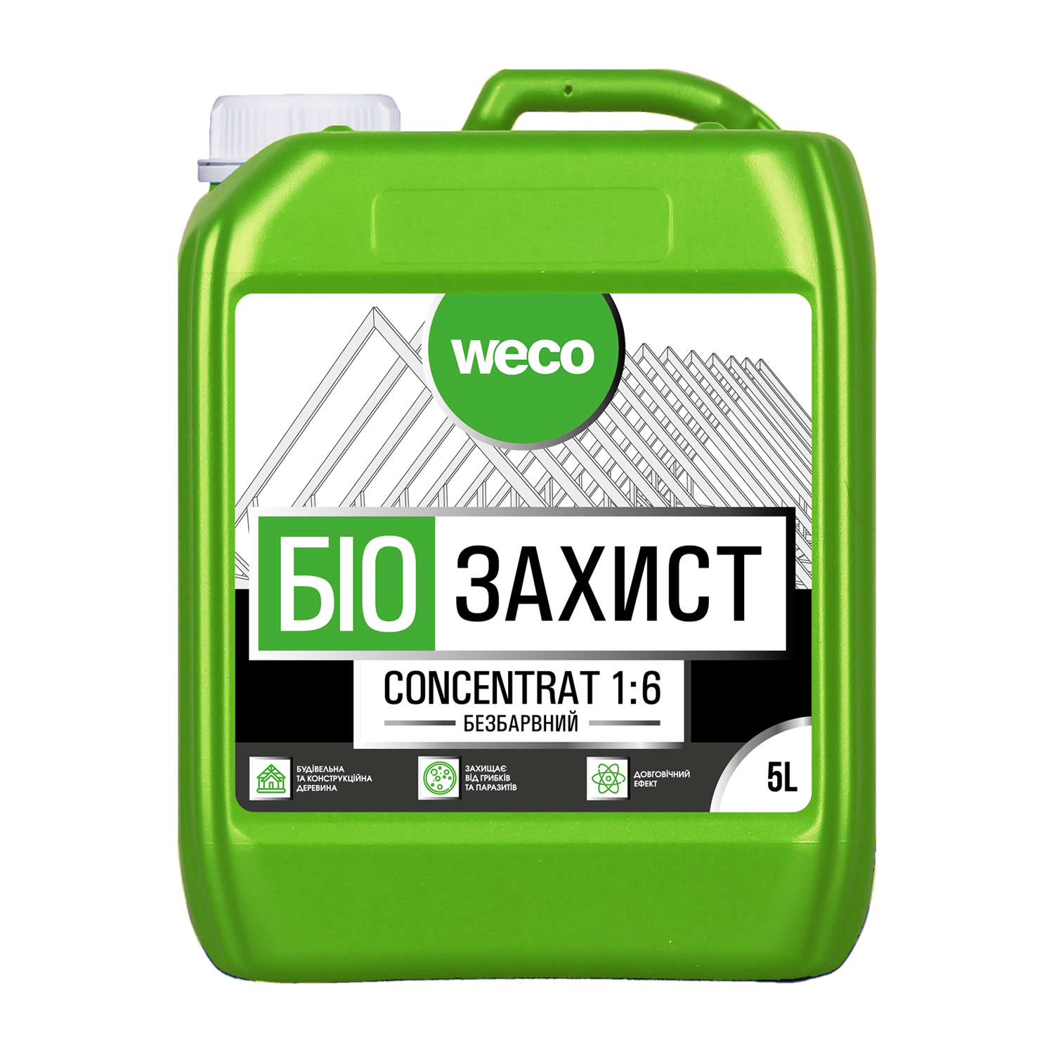 Ґрунтовка “БІО ЗАХИСТ. CONCENTRAT 1:6” (БЕЗБАРВНА) Weco