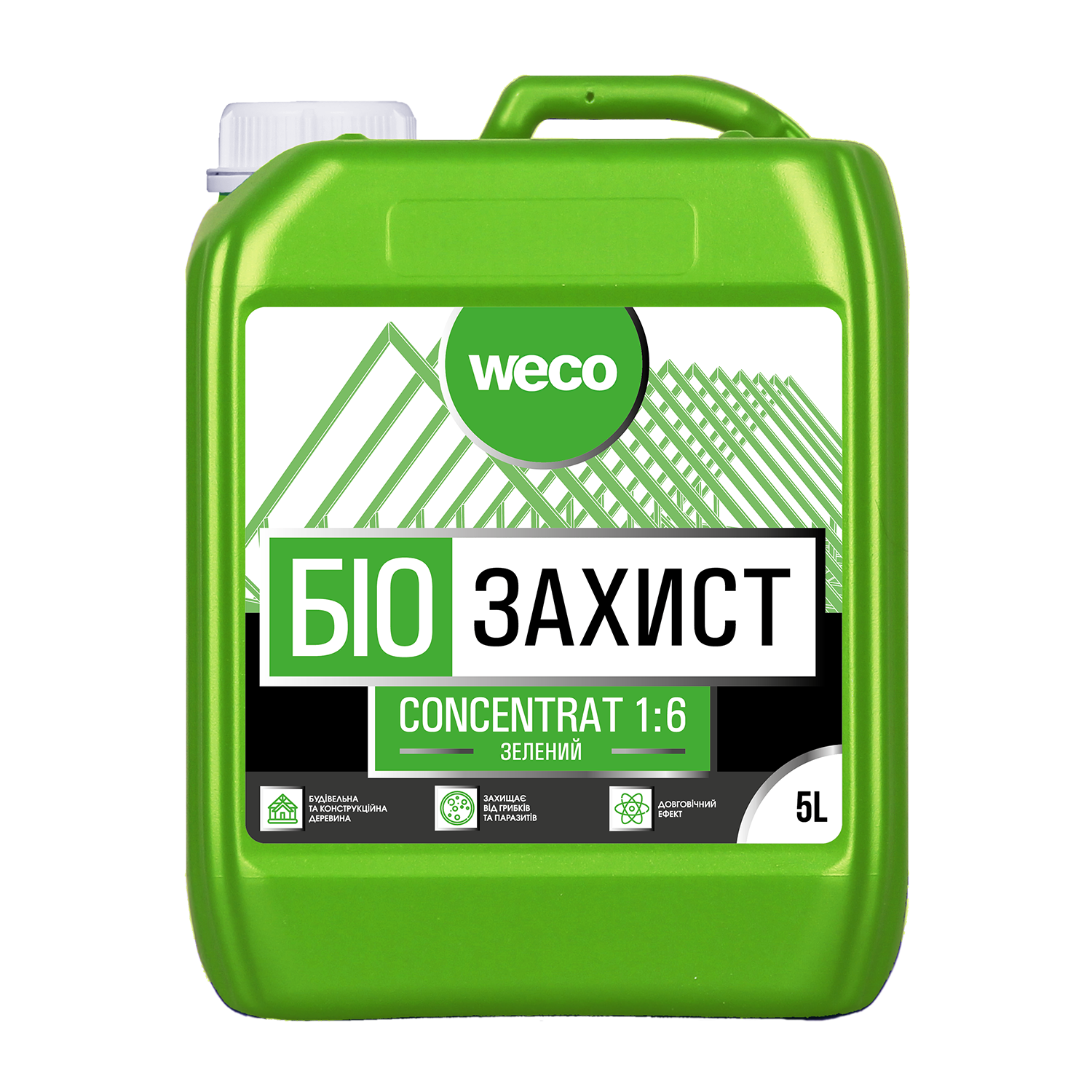 Ґрунтовка “БІО ЗАХИСТ. CONCENTRAT 1:6” (ЗЕЛЕНА) Weco