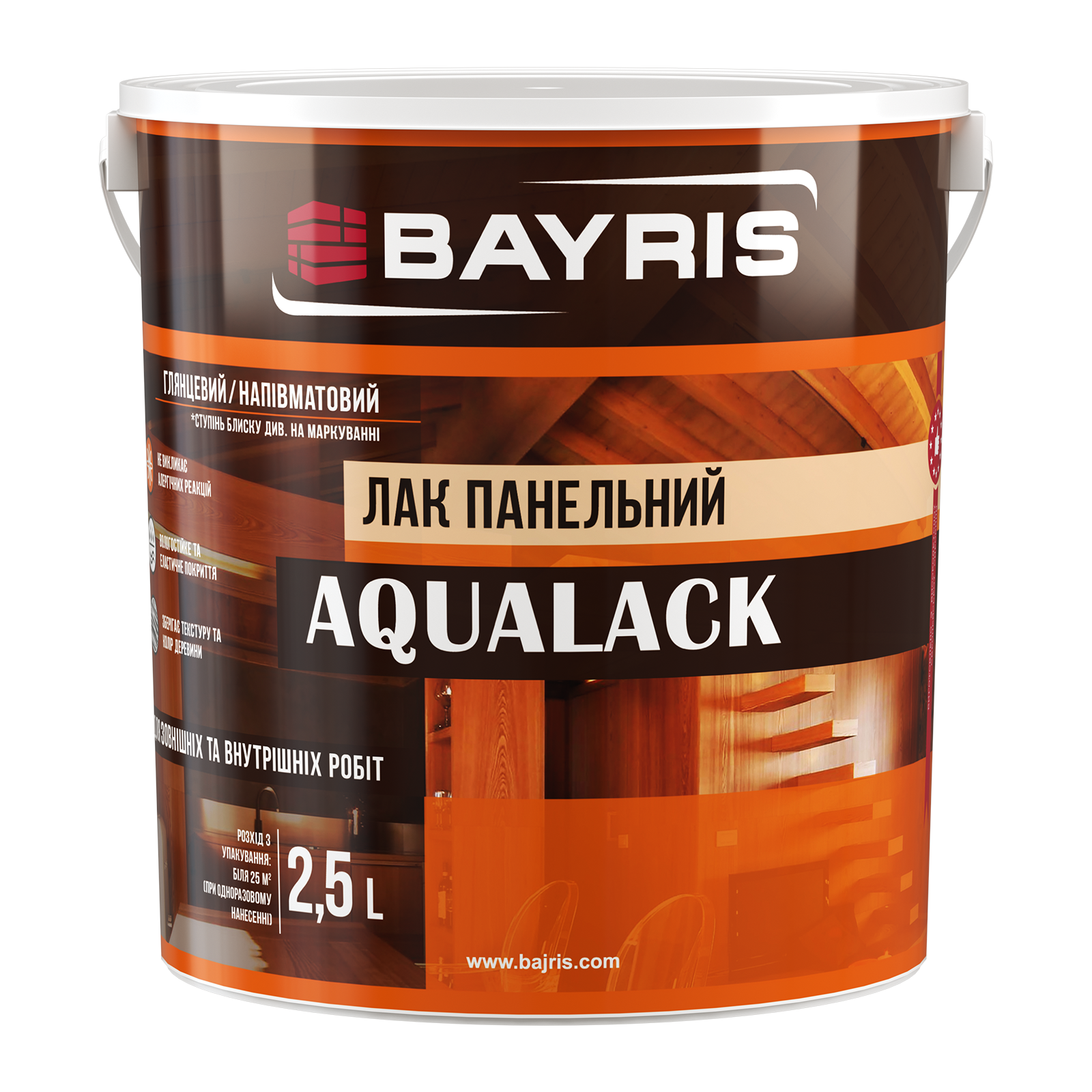 Лак панельний "AQUALACK" Bayris