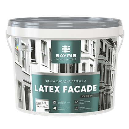 Фасадна фарба Латекс Фасад (Акрилова) База C  Байріс