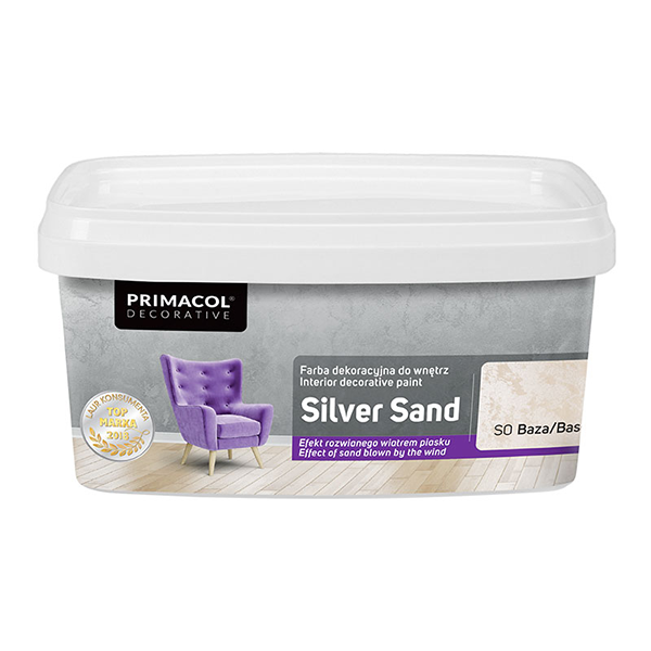 Silver Sand. Декоративна фарба (Структурна) Primacol Decorative